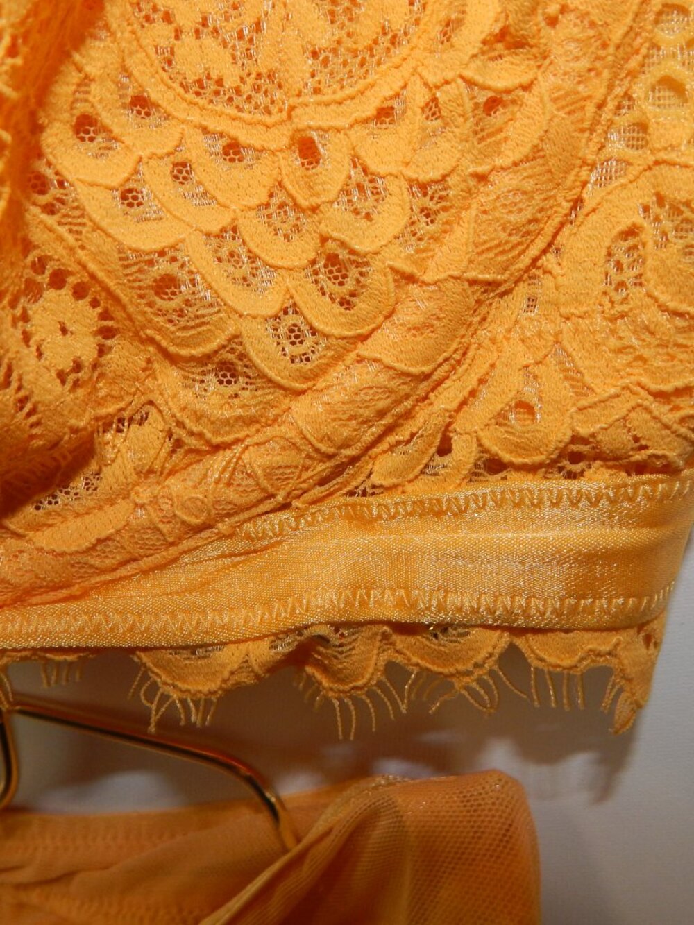 Lane Bryant Cacique Yellow Lace and Panty Set 38H / 14-16 Discontinued Set - Picture 7 of 7